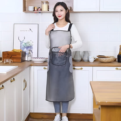 Adjustable Oil-Water Proof Transparent Cooking Apron