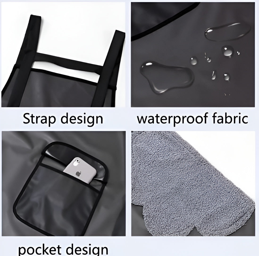 Adjustable Oil-Water Proof Transparent Cooking Apron