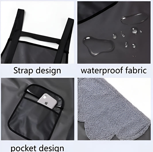 Adjustable Oil-Water Proof Transparent Cooking Apron